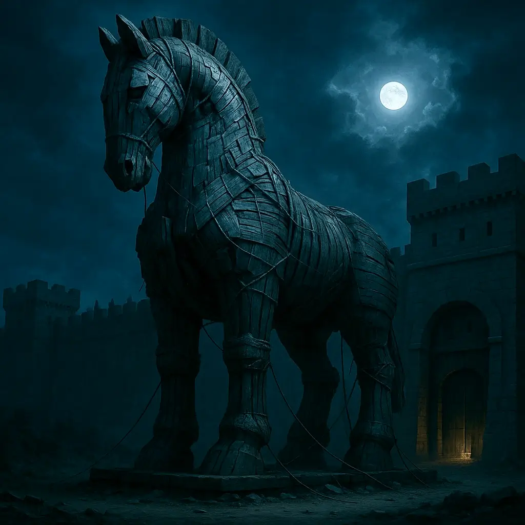 حصان طروادة - Illustration