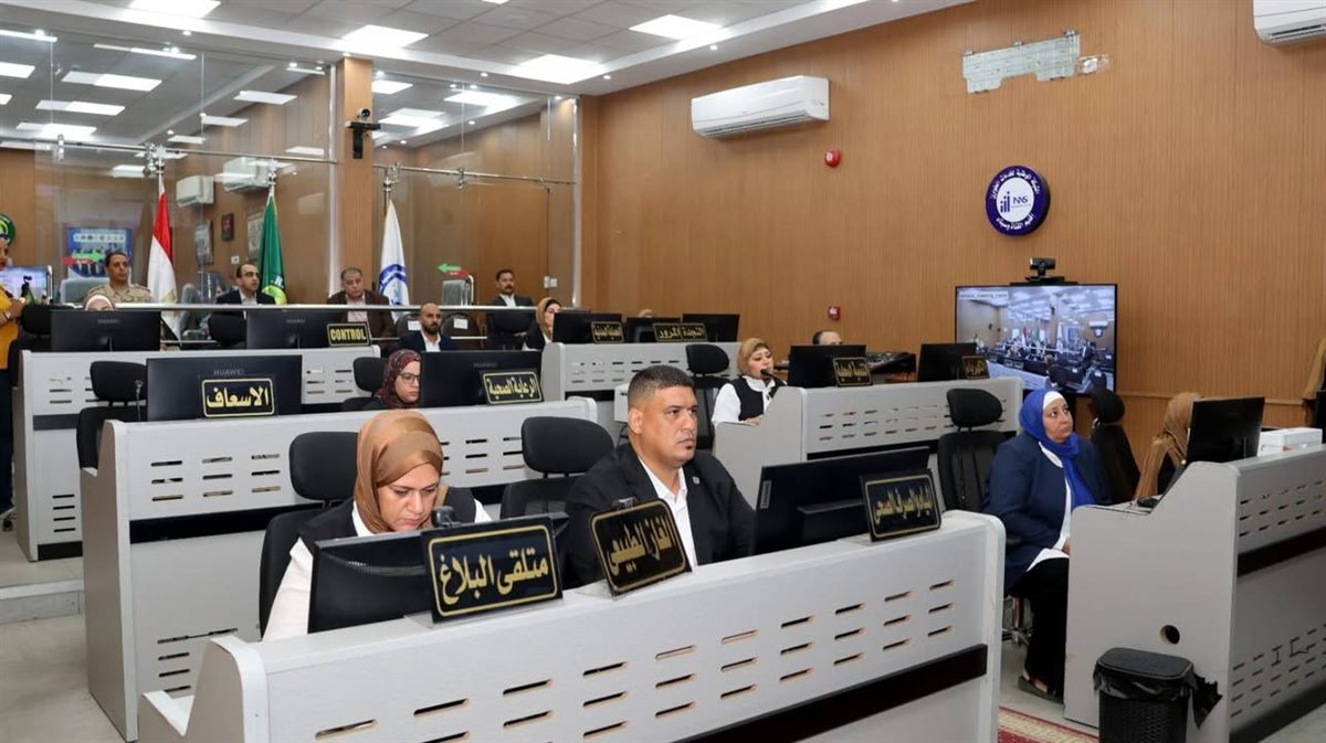 غرفة العمليات الرئيسية تتابع انتظام العملية الانتخابية بالإسماعيلية