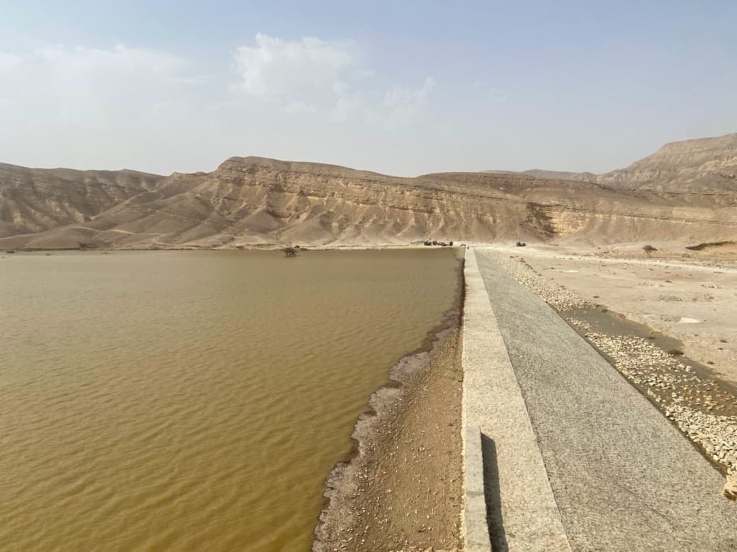 نجاح منشآت الحماية بجنوب سيناء في حصاد مياه الأمطار