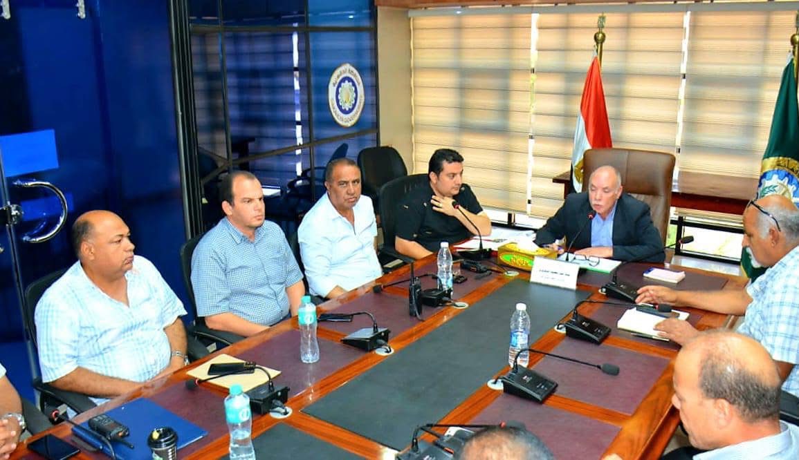 لجنة تقييم مسابقة أفضل مدينة وقرية بالدقهلية