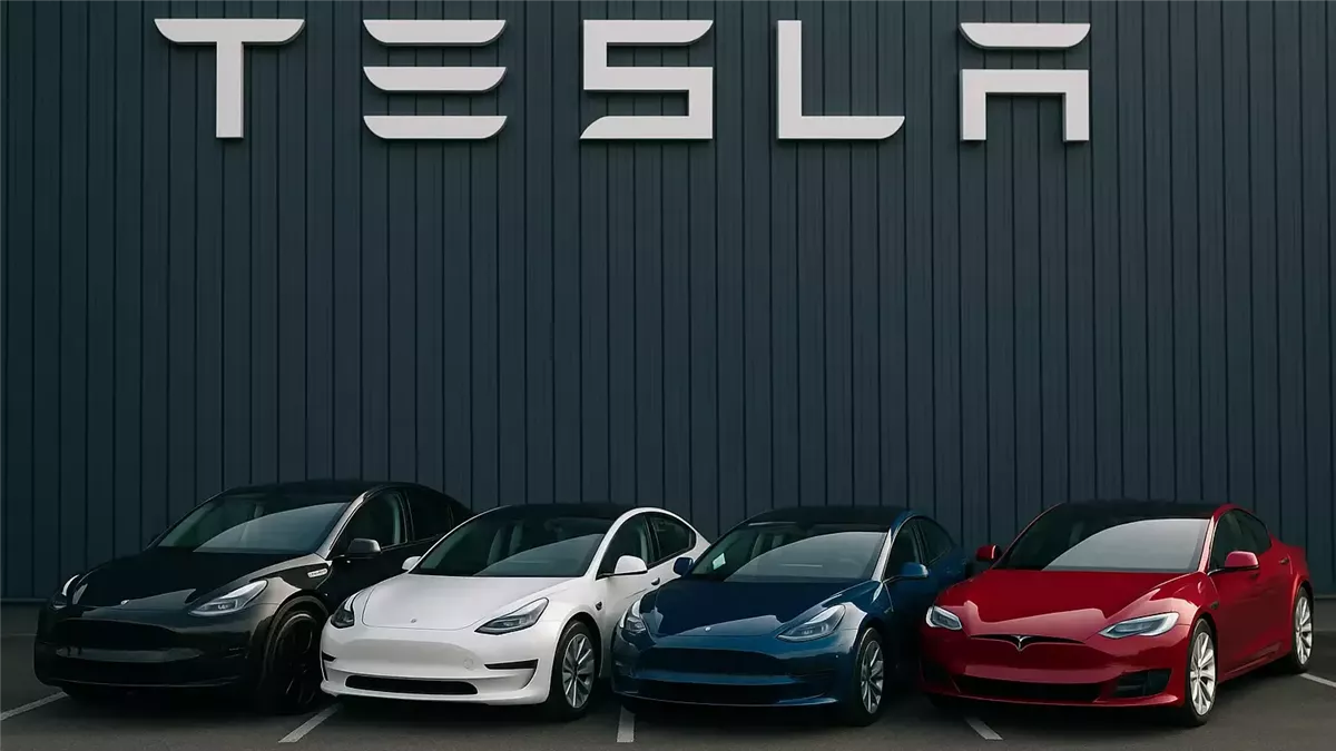أسهم تسلا تهبط بعد طرح نسخ منخفضة السعر من سياراتها Model Y وModel 3 - Illustration