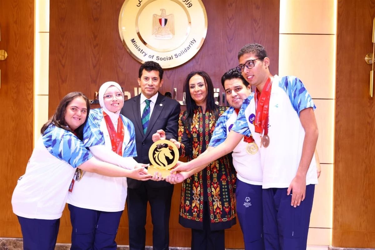 تكريم أبطال الأولمبياد الخاص المصري الفائزين بميداليات الفروسية
