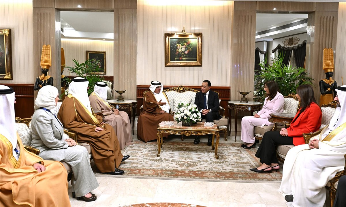 مصطفى مدبولي يستقبل ولي عهد البحرين سلمان بن حمد آل خليفة
