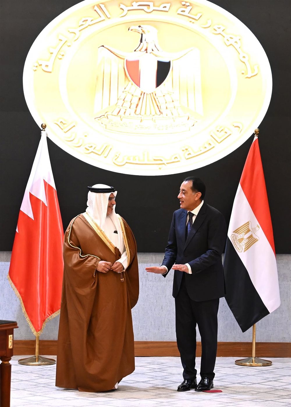 مدبولي وولي عهد البحرين يشهدان توقيع مذكرات تفاهم مشتركة