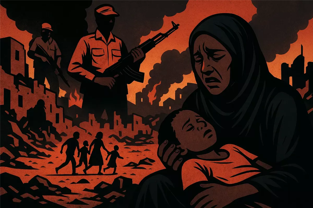300 ألف مدني محاصرون وسط القتال العنيف في السودان - Illustration