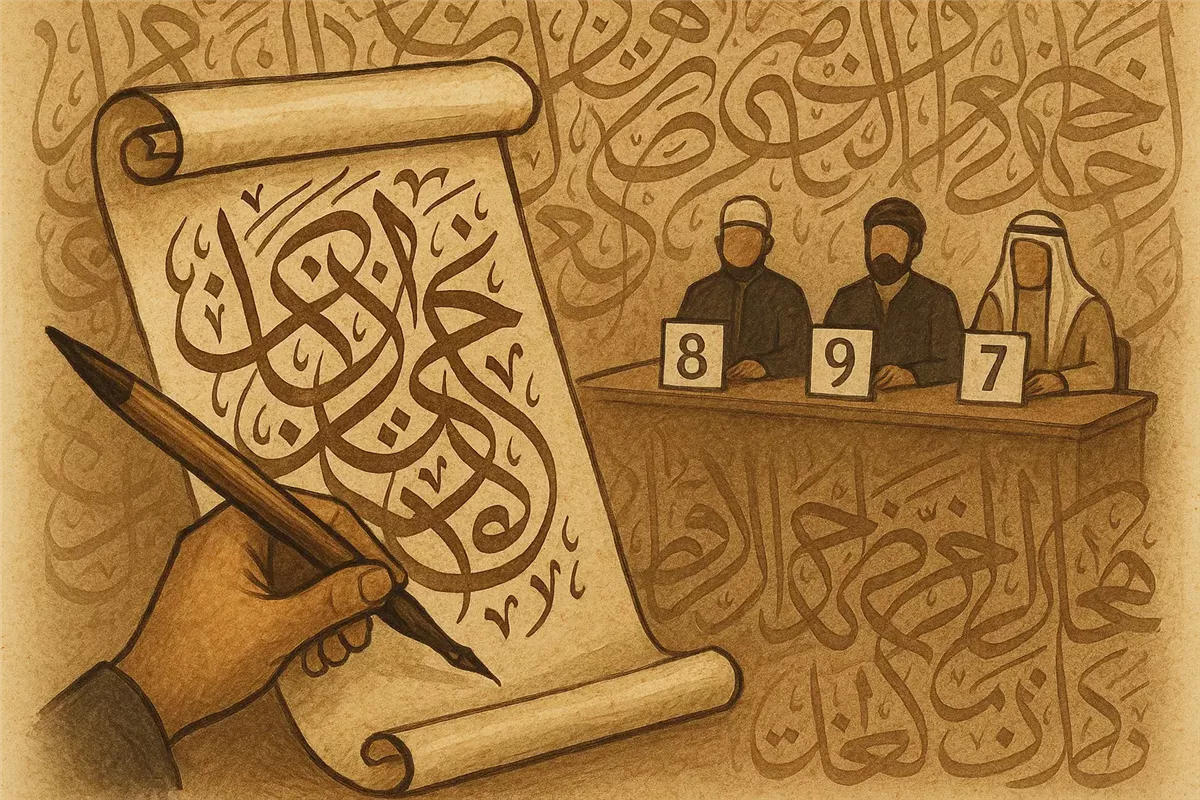 إبداعات فن الخط العربي تزين جائزة الأخلاق الدولية