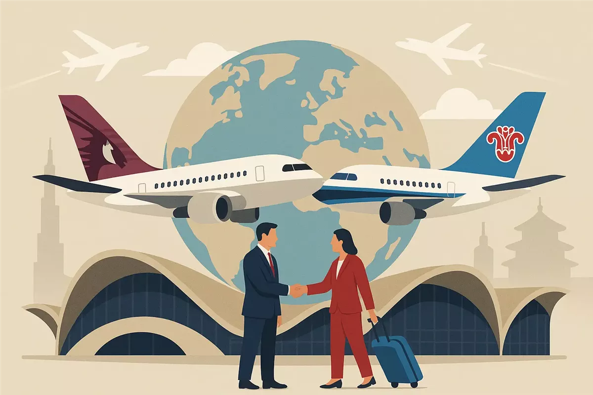 زيادة عدد الرحلات بين الدوحة وبكين لدعم السياحة Illustration