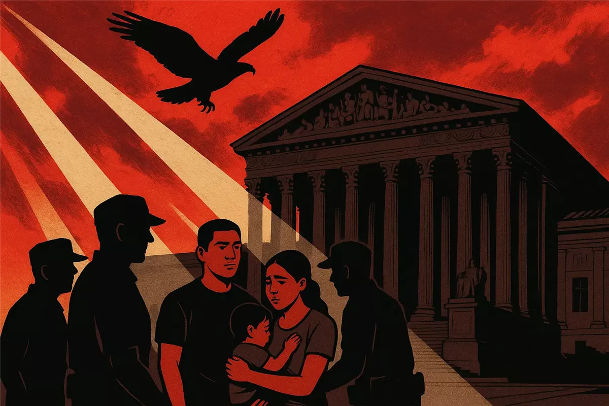 المحكمة العليا تسمح بمواصلة مداهمات الهجرة في لوس أنجلوس - Illustration