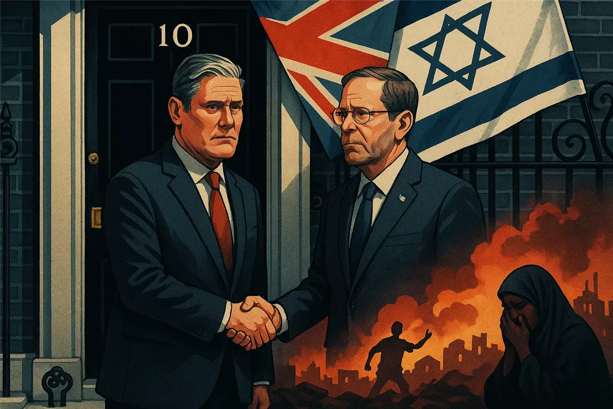 ستارمر يستعد للقاء رئيس إسرائيل في داونينغ ستريت - Illustration