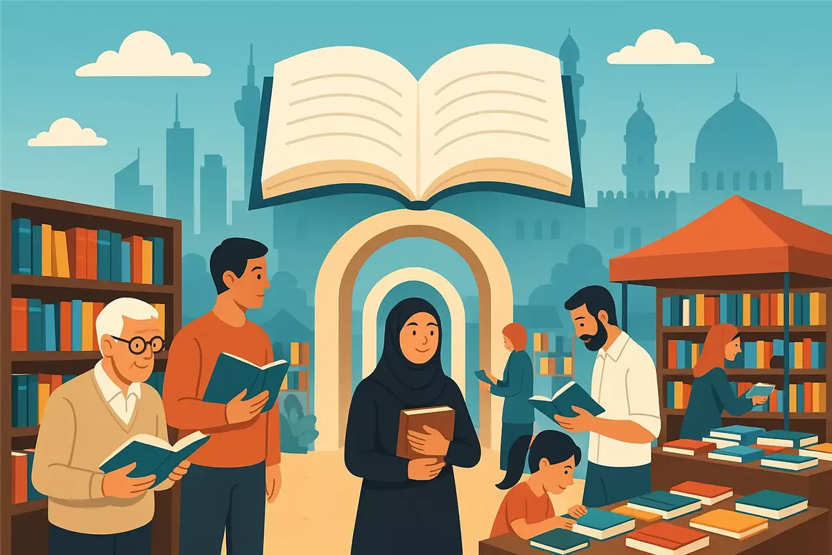 جناح قطر في معرض بغداد الدولي للكتاب يجذب الزوار