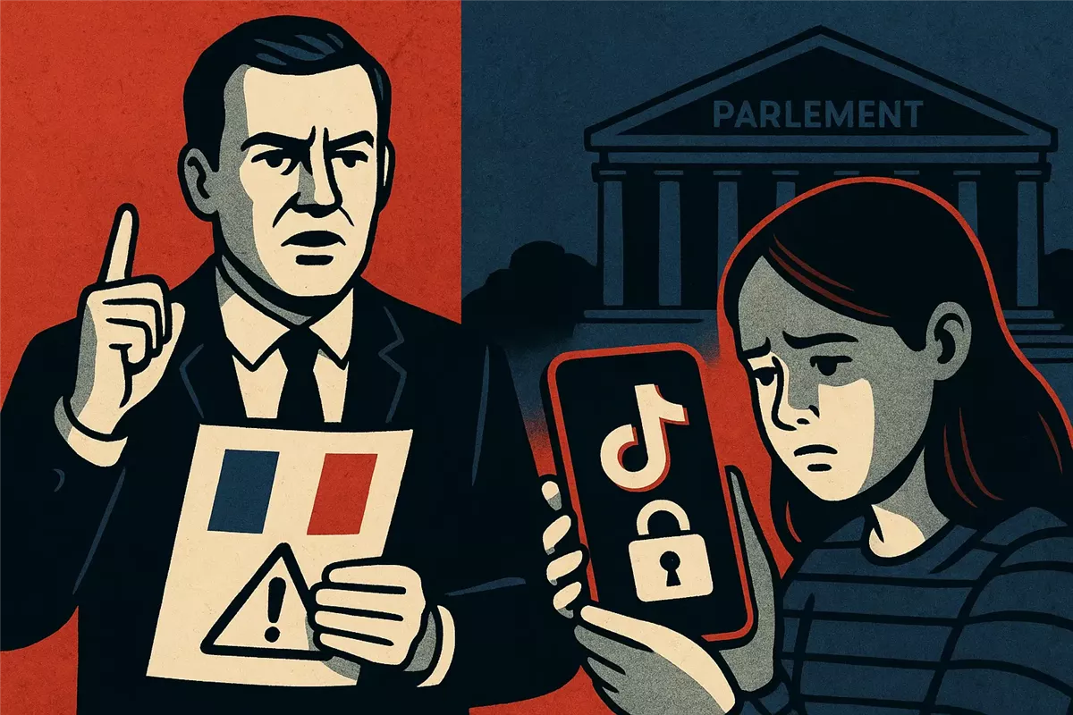 حظر وسائل التواصل لمن هم دون 15 عامًا - Illustration