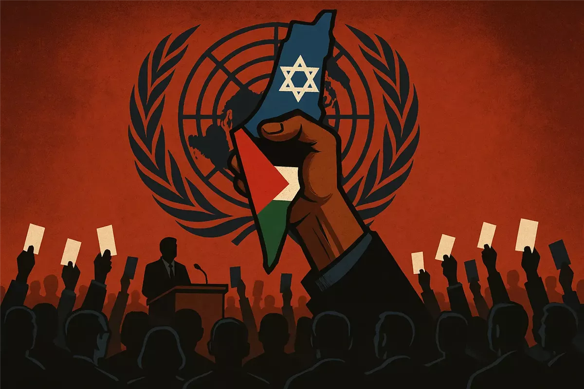 إعلان نيويورك خطوة تاريخية لقيام الدولة الفلسطينية المستقلة Illustration