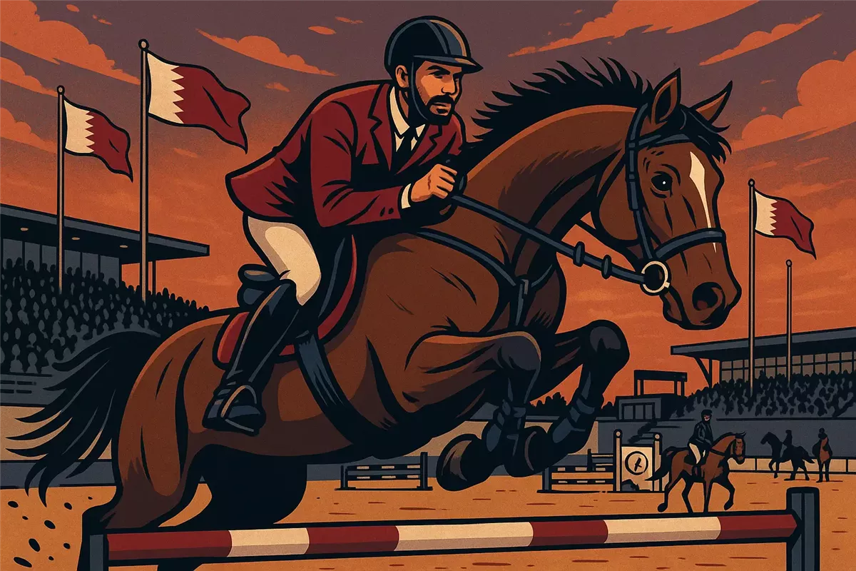 جولات قطر للفروسية لونجين هذاب - Illustration