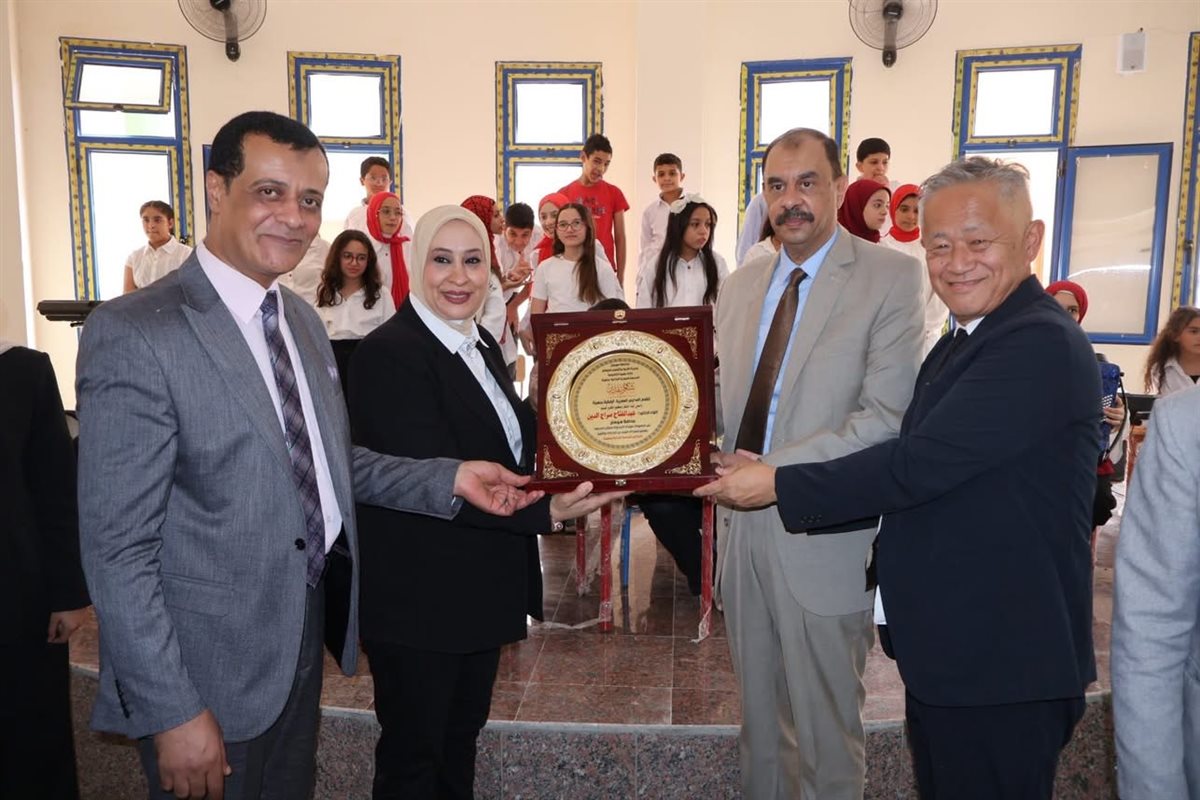افتتاح المدرسة المصرية اليابانية الجديدة بجهينة في سوهاج