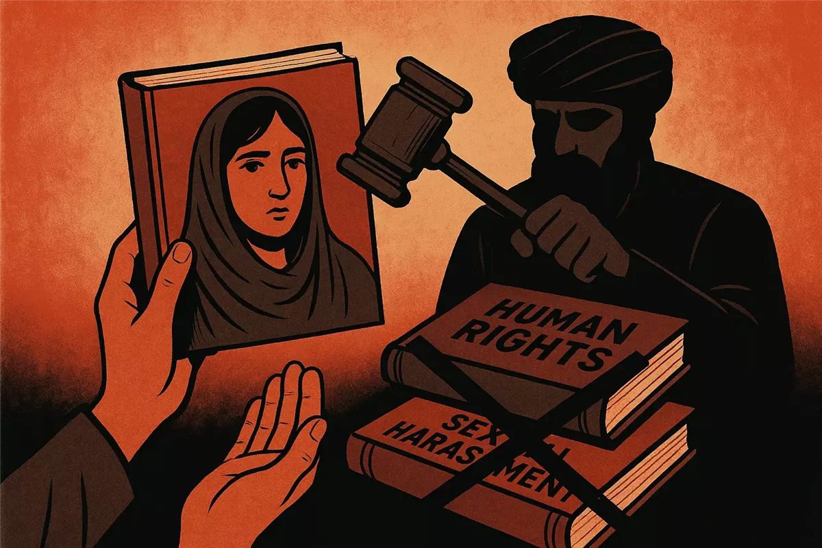 طالبان تفرض حظرًا على مؤلفات النساء - Illustration