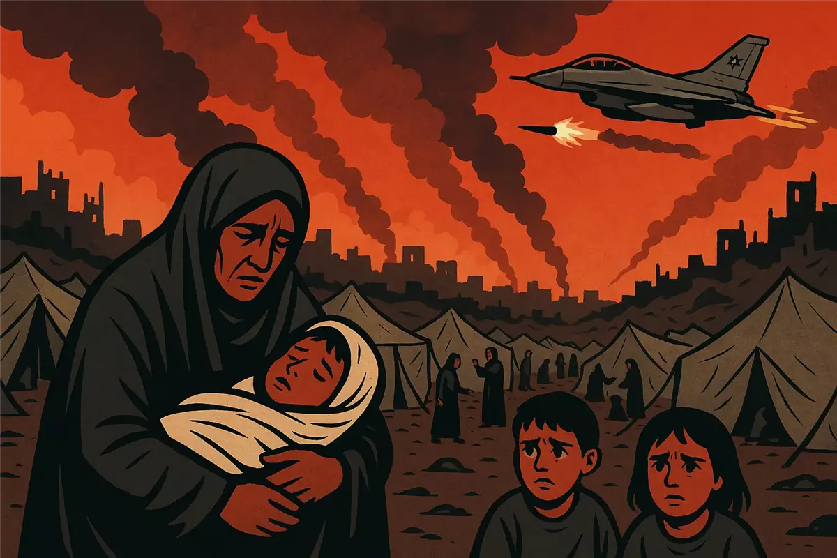 منطقة إنسانية تتحول إلى جحيم جديد في غزة - Illustration