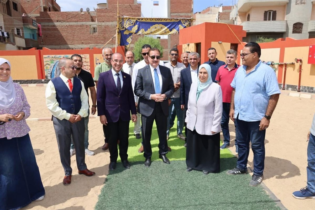 افتتاح مدرستي الشهيد أحمد حشيش وإسلام فايز عبد القوي بتلا المنوفية