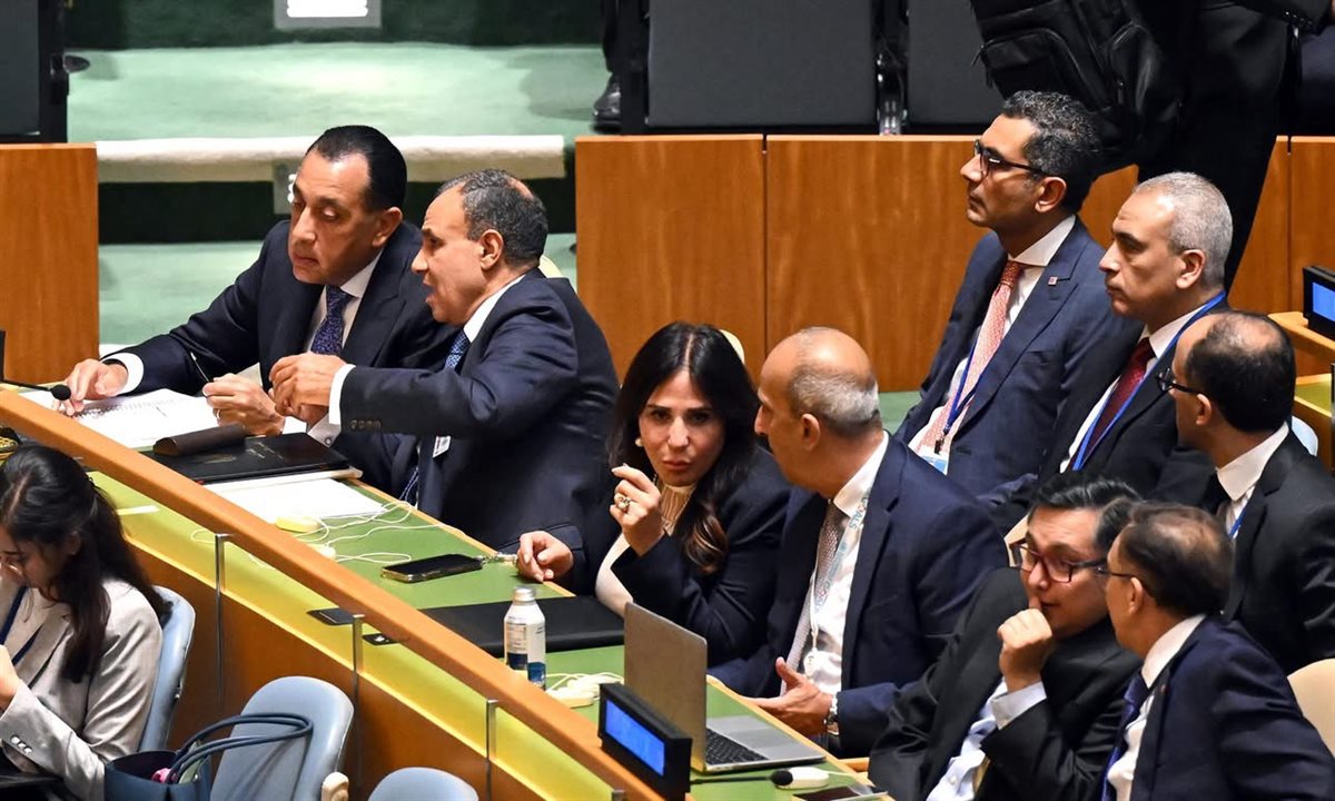 رئيس الوزراء المصري يلقي كلمة مصر في الأمم المتحدة حول حل الدولتين