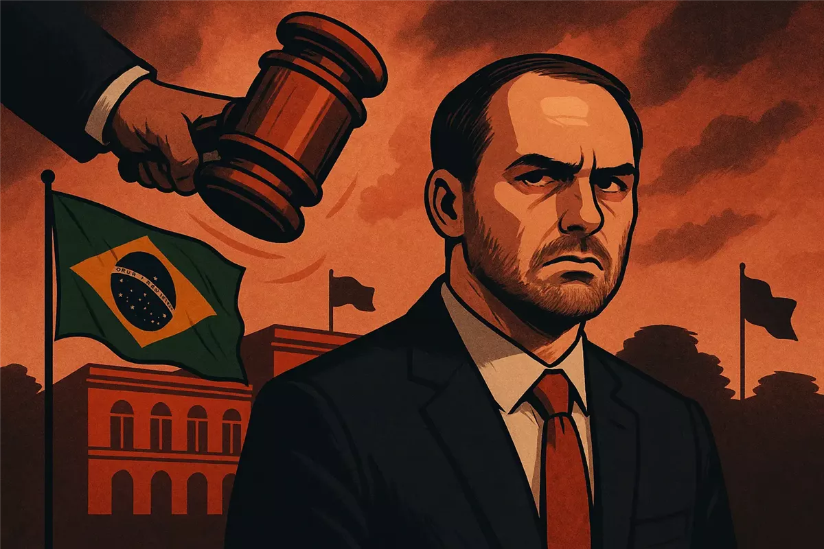 اتهام نجل الرئيس البرازيلي السابق جايير بولسونارو بالترهيب - Illustration