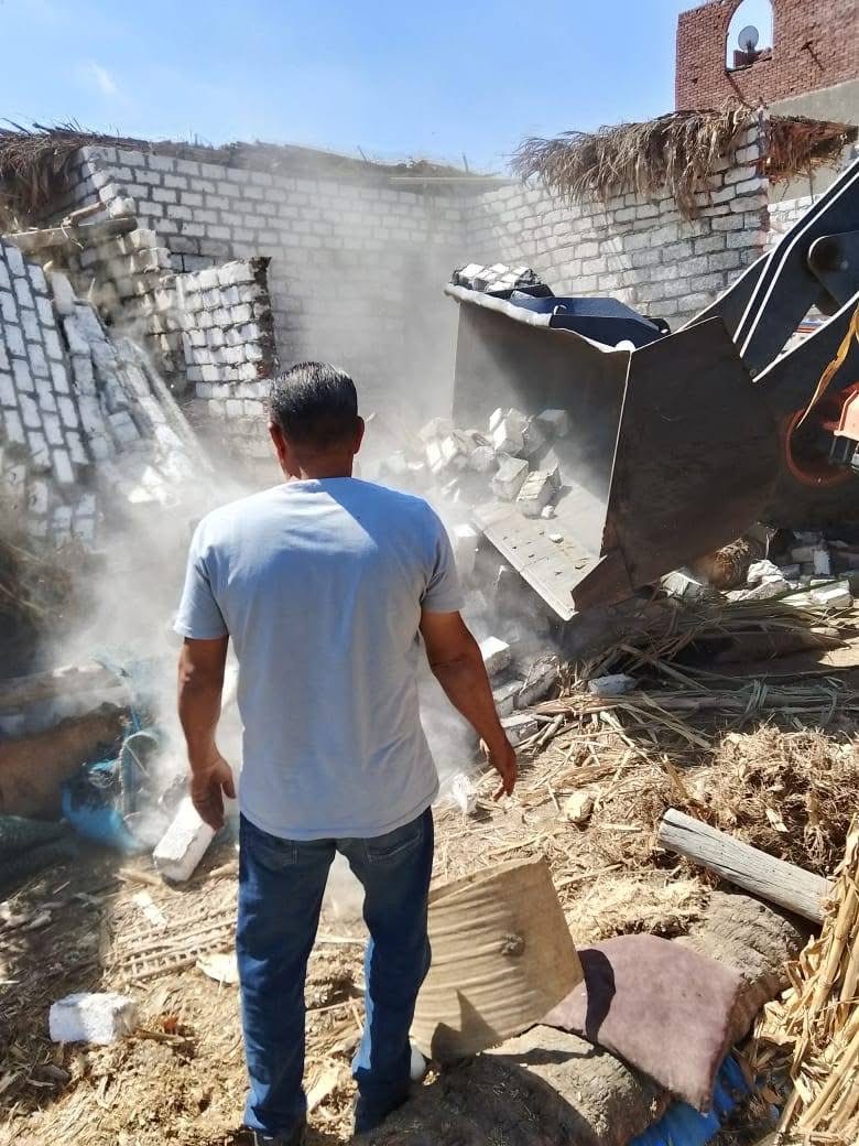 إزالة مخالفات البناء في محافظة المنوفية ضمن الموجة 27