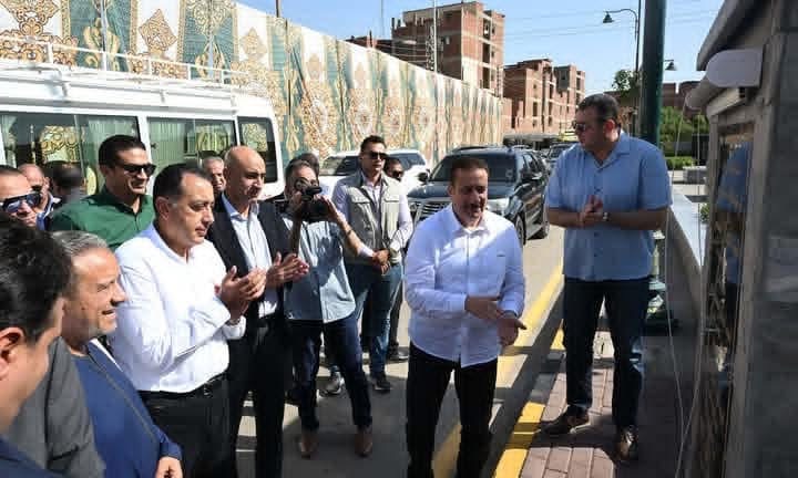 رئيس الوزراء يفتتح المحور المروري الجديد لمدخل شبين الكوم