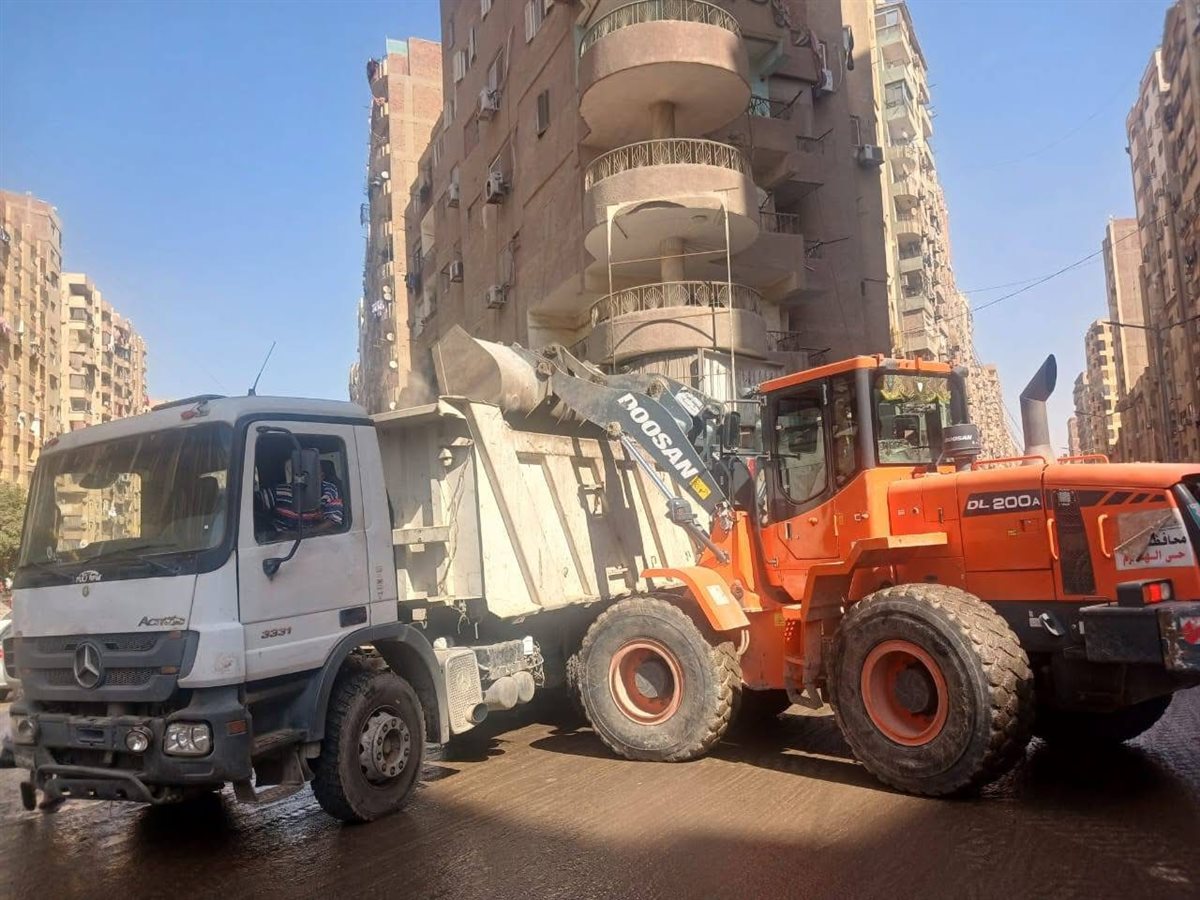إزالة 300 حالة إشغال في شوارع كعبيش وأحمد حمدي والترابيع بالجيزة