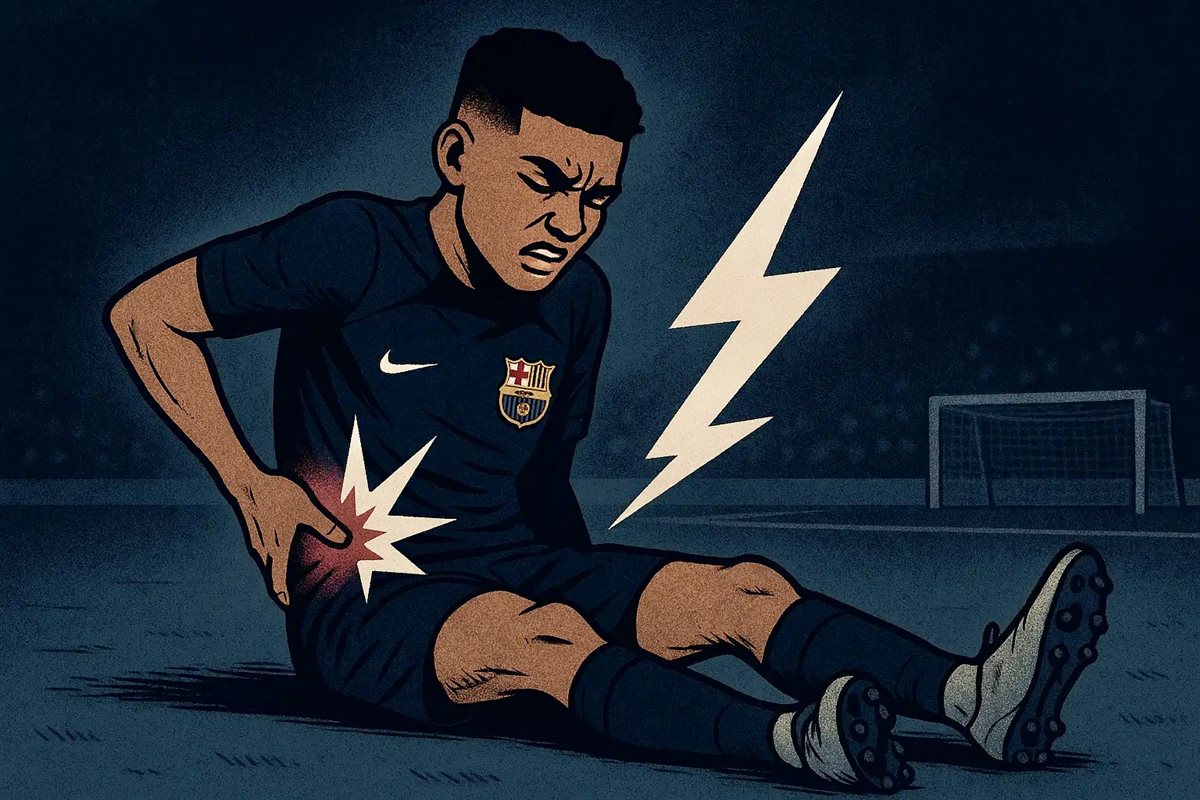 إصابة لامين يامال تقلق برشلونة قبل الكلاسيكو أرشيفية