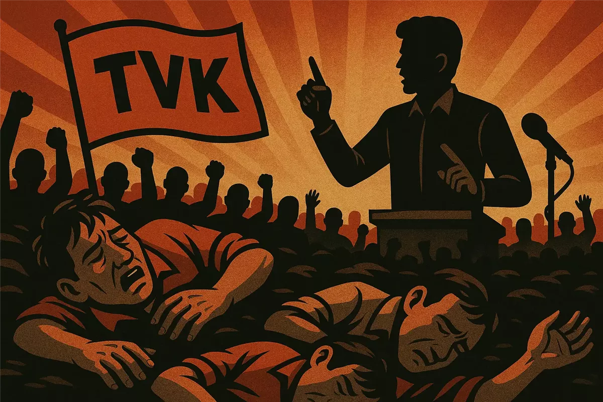 حزب TVK مطالب بتحسين السلامة في التجمعات أرشيفية