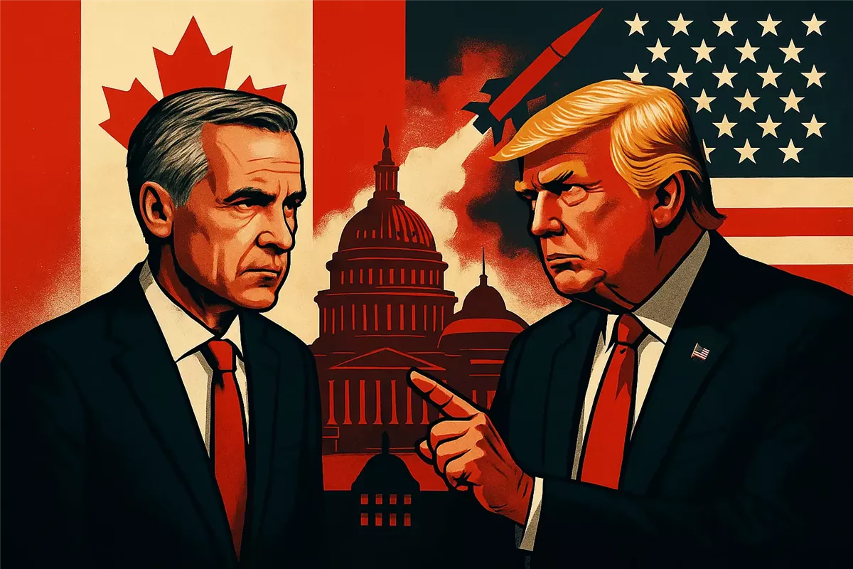 ميزانية كندا تواجه رسوم ترامب الجمركية - Illustration