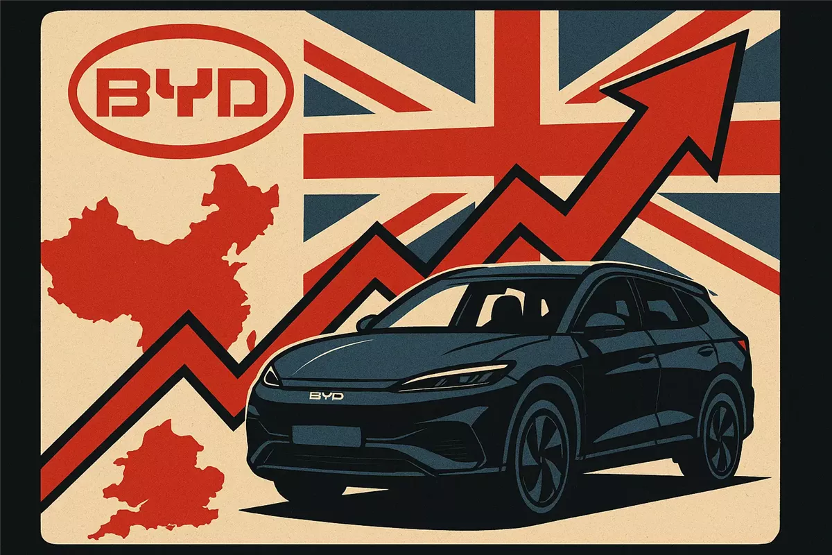ارتفاع مبيعات سيارات BYD الصينية في بريطانيا بنسبة 880% - Illustration