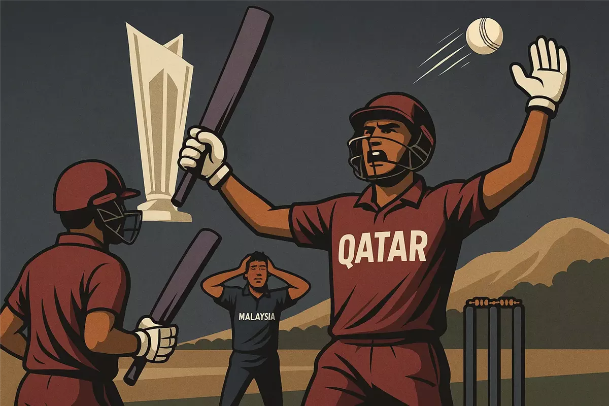 فوز منتخب قطر في الكريكيت على ماليزيا أرشيفية
