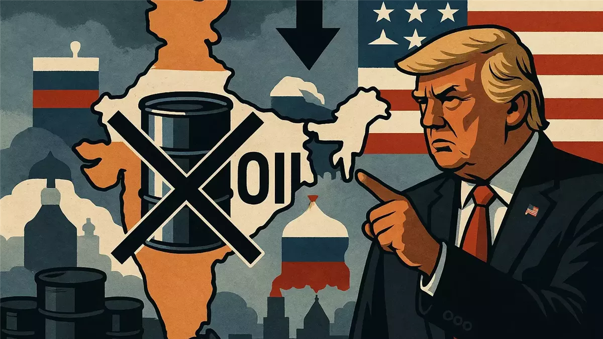 الهند تنفي علمها باتصال بين مودي وترامب بشأن وقف استيراد النفط الروسي - Illustration