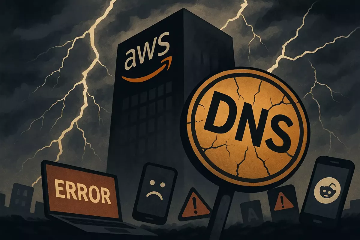 صعوبة في الوصول إلى مواقع كبرى بعد انقطاع AWS - Illustration