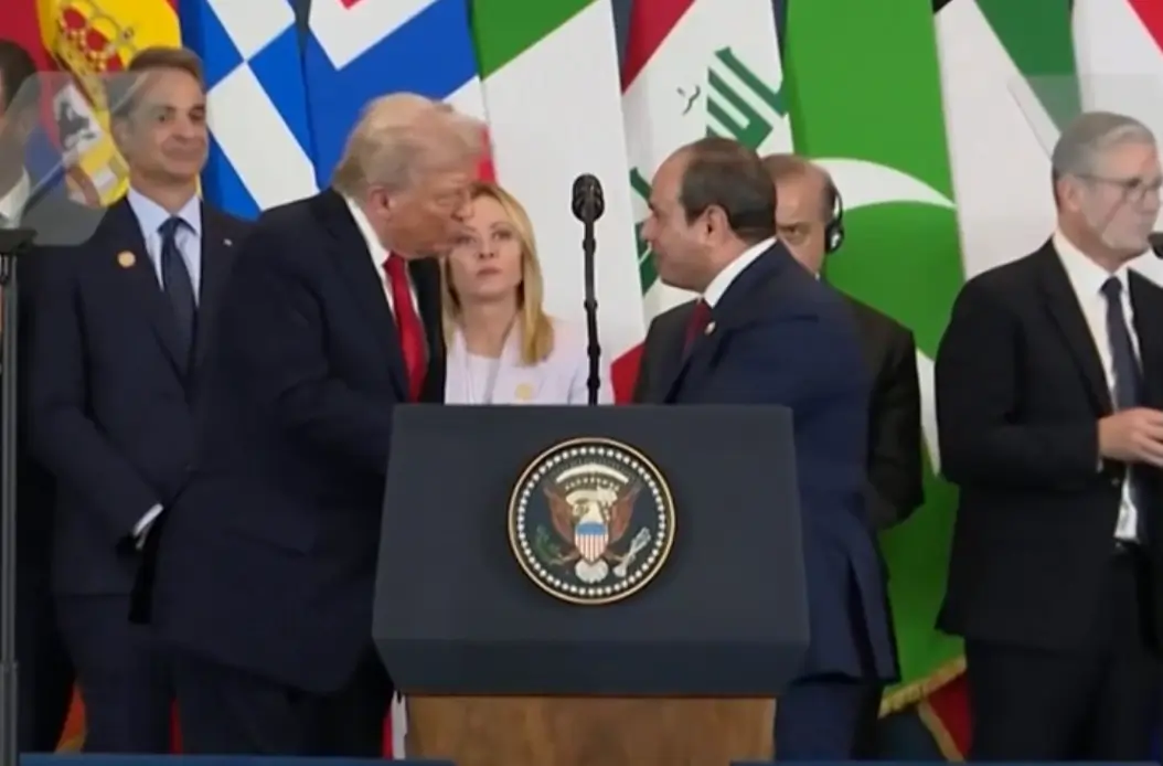 السيسي وترامب في قمة السلام بشرم الشيخ