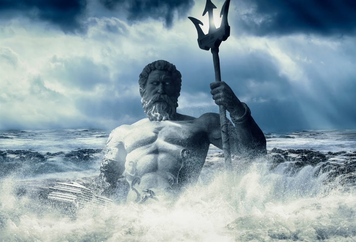تمثل الإله بوسيدون (Poseidon) أرشيفية