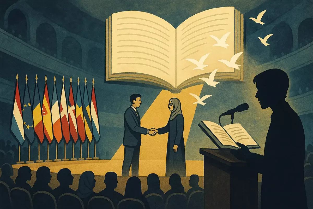 افتتاح معرض الشعر الأوروبي في الدوحة أرشيفية