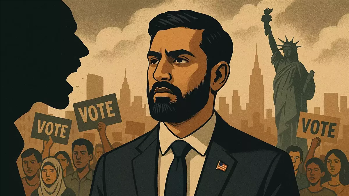 زهران ممداني يصف تصريحات ترامب بأنها تهديد سياسي - Illustration