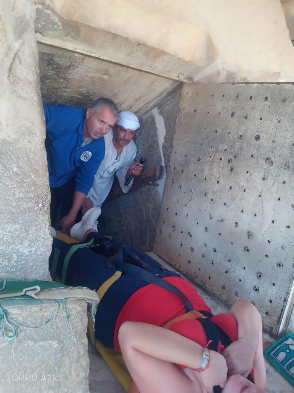 وزارة الصحة تعلن نجاح عملية إنقاذ داخل موقع أثري مغلق
