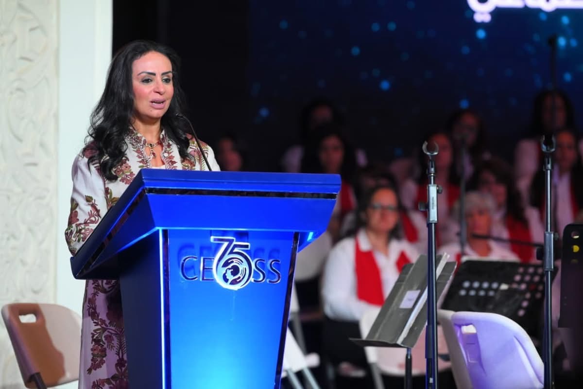 وزيرة التضامن تنقل تهنئة الحكومة للهيئة الإنجيلية باليوبيل الماسي