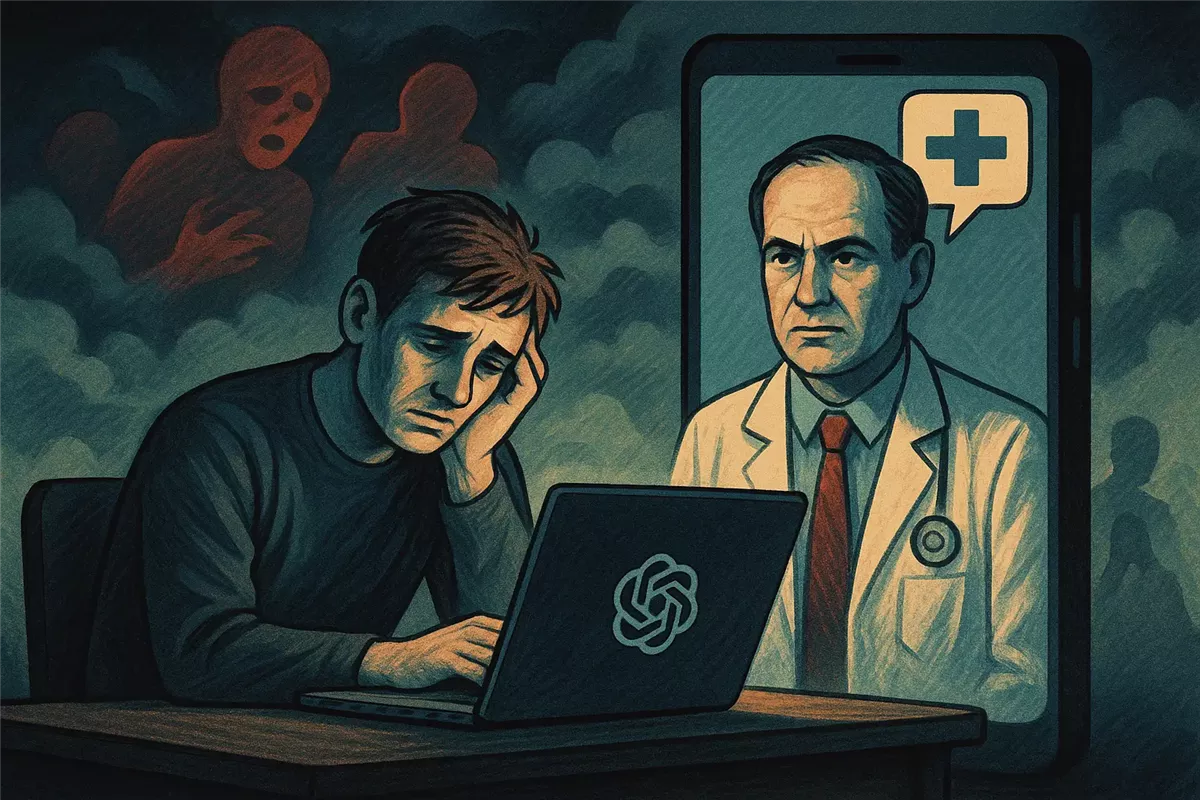 خبراء يحذرون من مخاطر الذكاء الاصطناعي على الصحة العقلية - Illustration