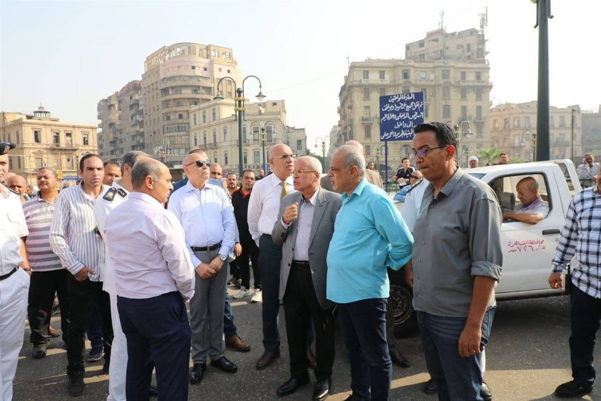 محافظ القاهرة يتابع تنظيم الحركة المرورية