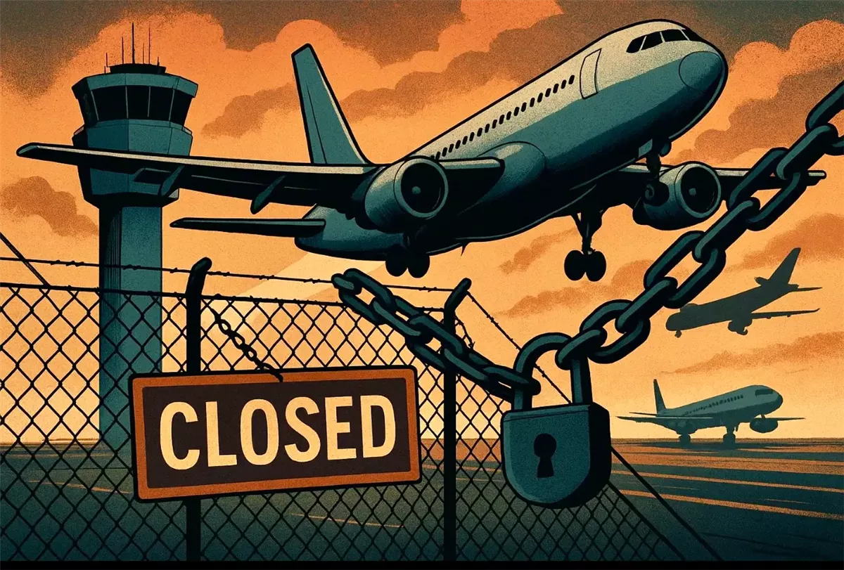 أزمة الإغلاق الحكومي تشل حركة الطيران الأمريكي أرشيفية