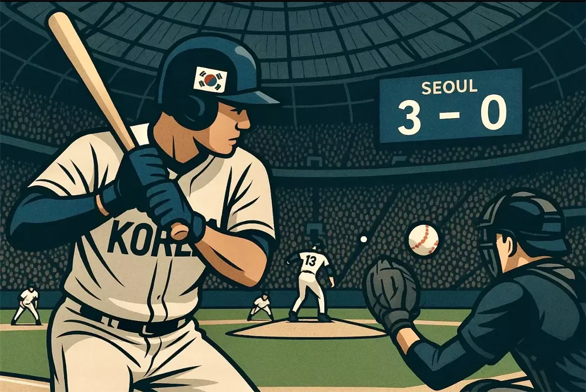 كوريا الجنوبية تهزم التشيك في سلسلة K-Baseball أرشيفية 