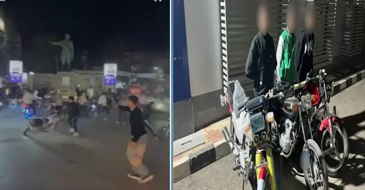 استعراض دراجات نارية بدون لوحات واعتراف المشاركين بالواقعة