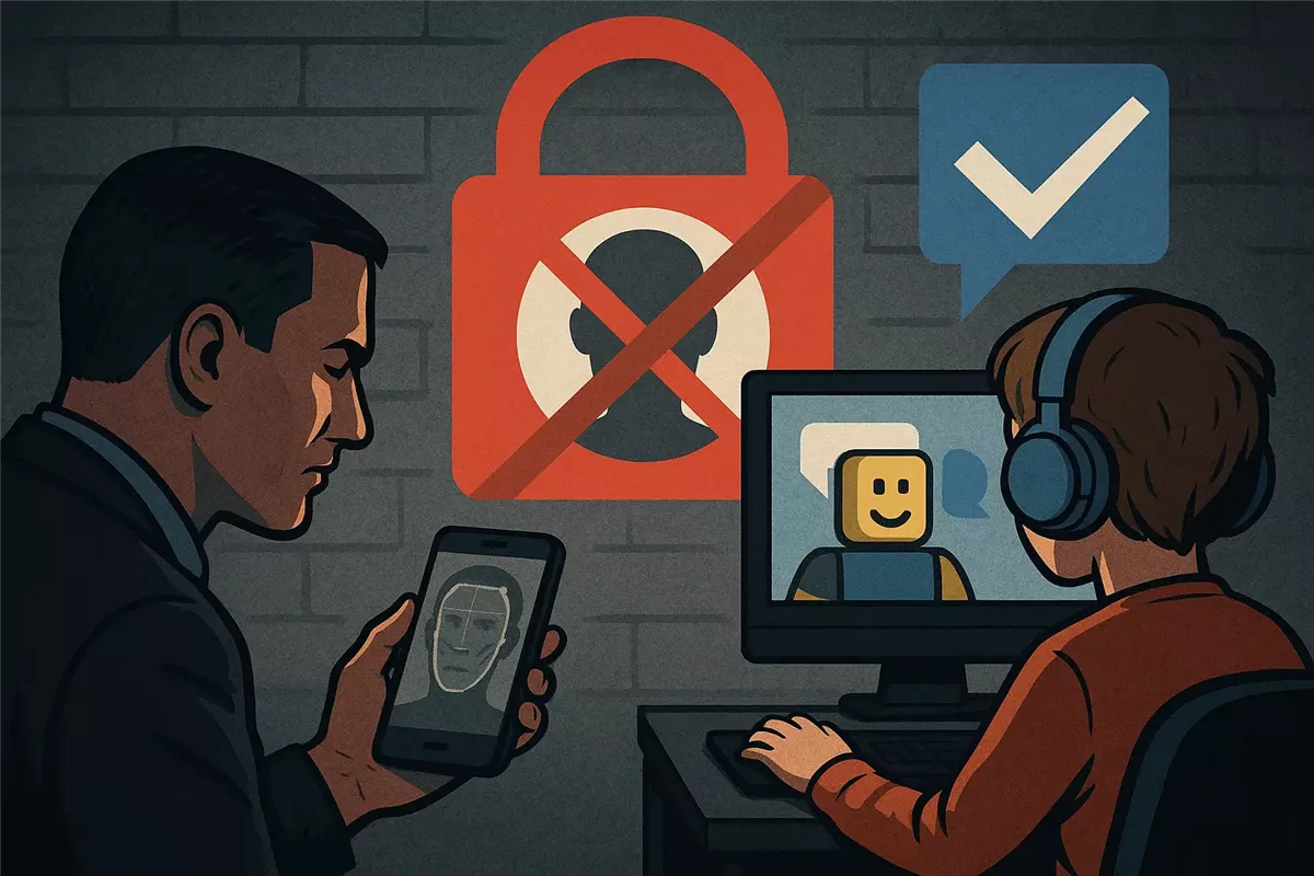 جدل حول إجراءات روبلوكس لحماية الأطفال - Illustration