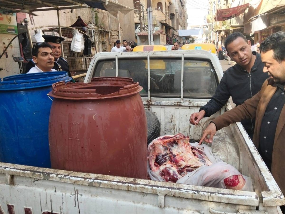 حملة تفتيش بالباجور تضبط لحوماً فاسدة