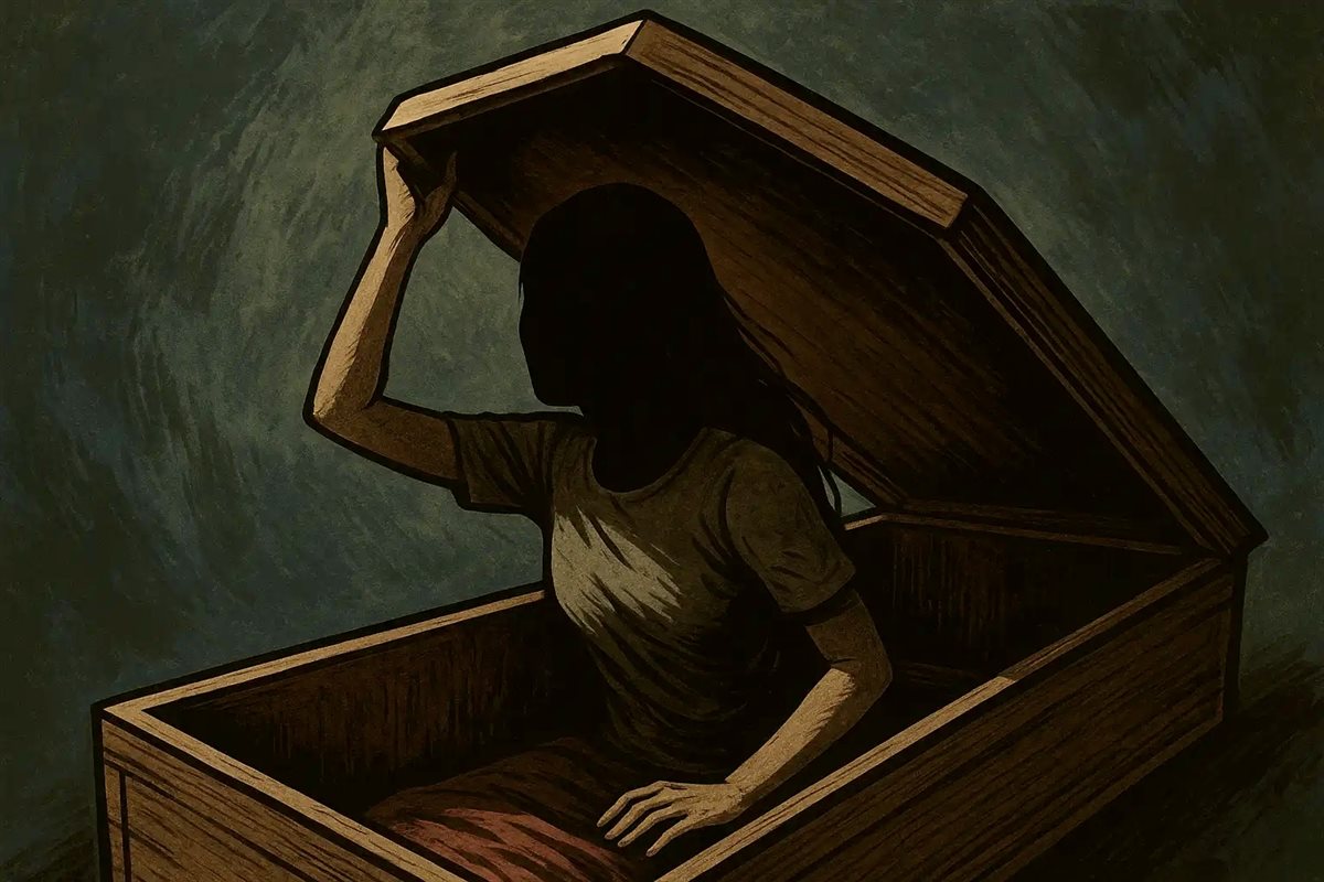 امرأة تايلاندية تعود للحياة داخل نعش أرشيفية