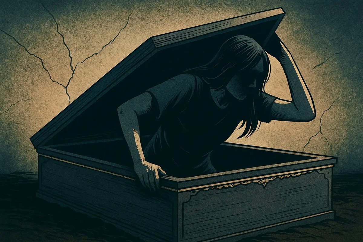 تفاصيل نجاة امرأة داخل نعش بوذي أرشيفية