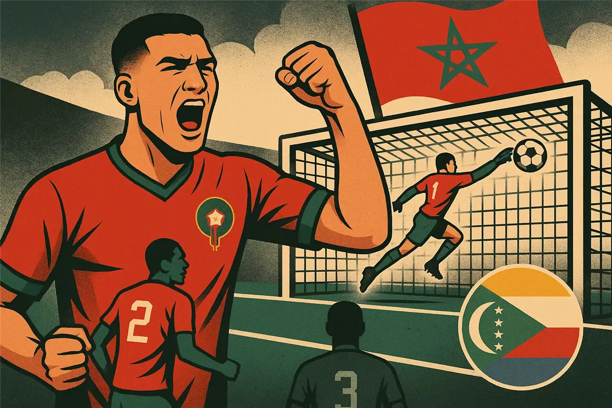 أسود الأطلس يتألقون أمام جزر القمر أرشيفية