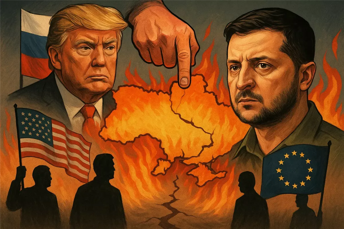 مقترح السلام الأمريكي وانسحاب أوكرانيا من دونيتسك - Illustration